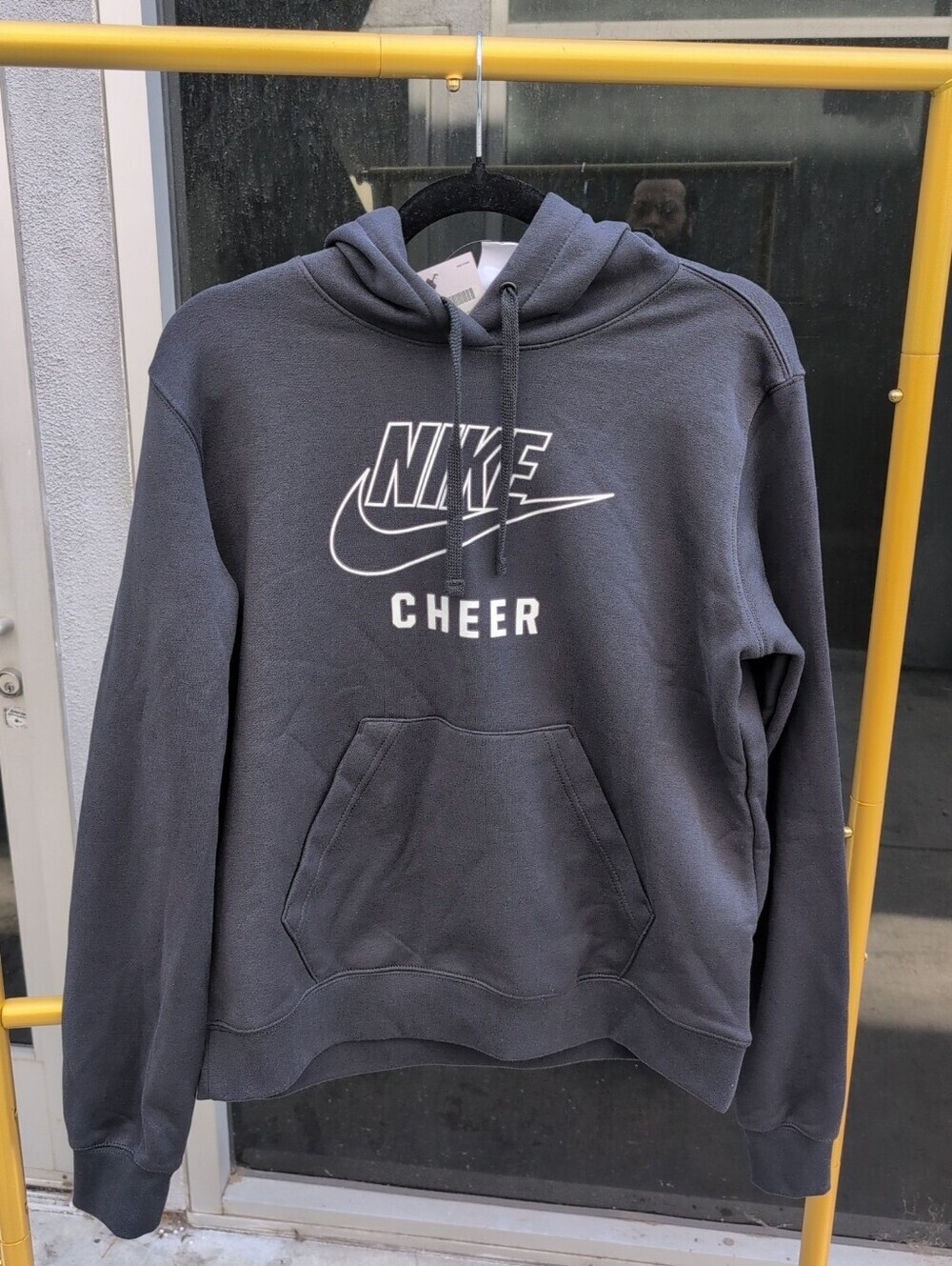 Nike black Women's "Cheer" Club Pullover Fleece Hoodie Sz Large NWT